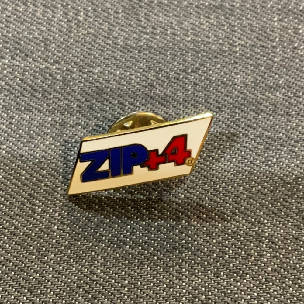ZIP + 4 lapel pin vintage